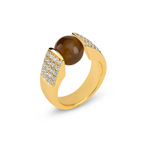 Ringen>Melano Jewelery Melano Cateye Cat Cz Ring
