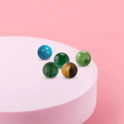 Steentjes>Melano Jewelery Melano Cateye Green Paradise Balletjes Set