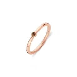 Ringen>Melano Jewelery Melano Friends Mini Cz Ring Smoked Topaz
