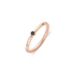 Ringen>Melano Jewelery Melano Friends Mini Cz Ring Black