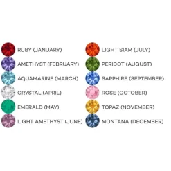 Kettingen>Melano Jewelery Melano Globe Birthstones Ketting Set Zilverkleurig