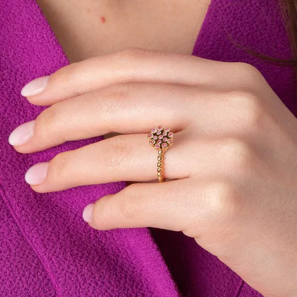 Steentjes>Melano Jewelery Melano Twisted Coral Steentje