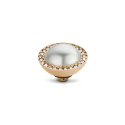Steentjes>Melano Jewelery Melano Twisted Crystal Pearl Steentje
