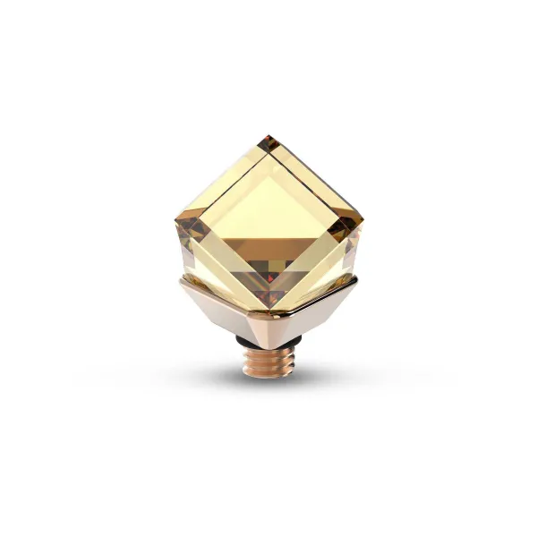 Steentjes>Melano Jewelery Melano Twisted Cube Steentje