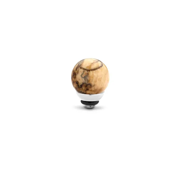 Steentjes>Melano Jewelery Melano Twisted Gemstone Ball Steentje