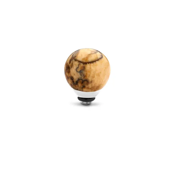 Steentjes>Melano Jewelery Melano Twisted Gemstone Ball Steentje
