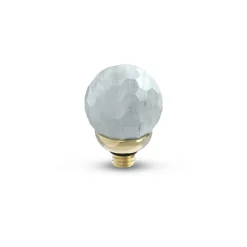 Steentjes>Melano Jewelery Melano Twisted Gemstone Facet Ball Steentje