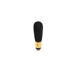 Steentjes>Melano Jewelery Melano Twisted Glass Drop Steentje Black