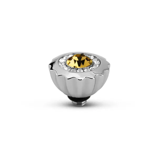 Steentjes>Melano Jewelery Melano Twisted Ribbed Cz Steentje