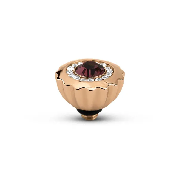 Steentjes>Melano Jewelery Melano Twisted Ribbed Cz Steentje
