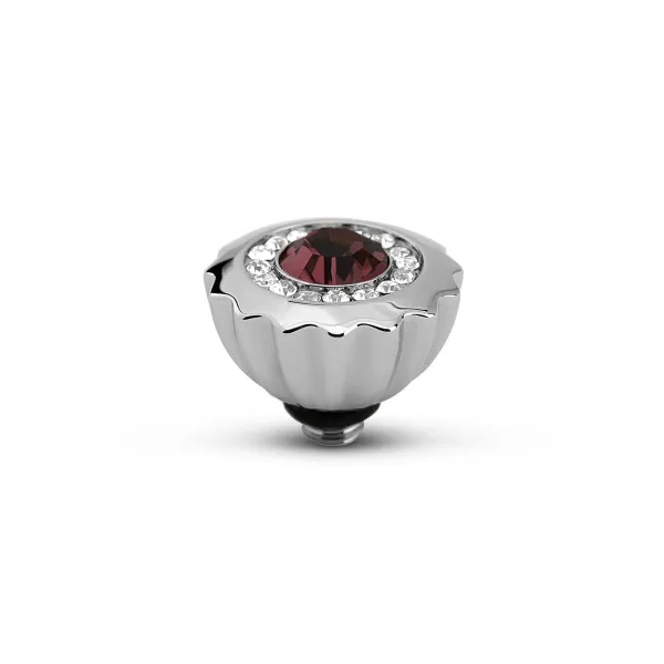 Steentjes>Melano Jewelery Melano Twisted Ribbed Cz Steentje