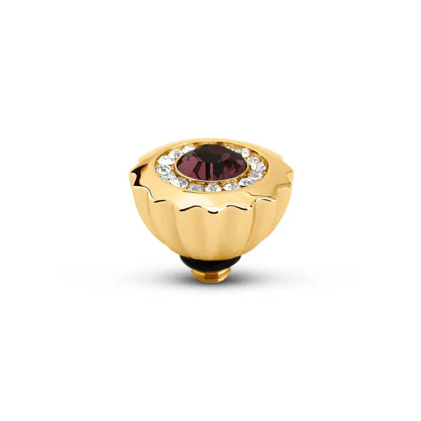 Steentjes>Melano Jewelery Melano Twisted Ribbed Cz Steentje