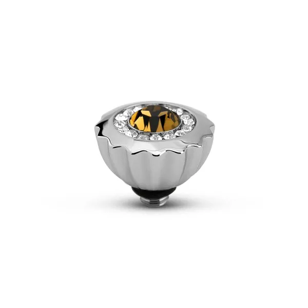 Steentjes>Melano Jewelery Melano Twisted Ribbed Cz Steentje