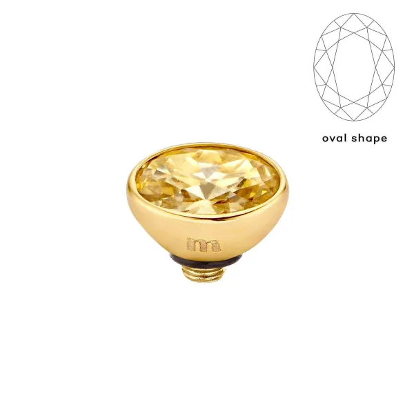 Steentjes>Melano Jewelery Melano Twisted Rounded Oval Steentje