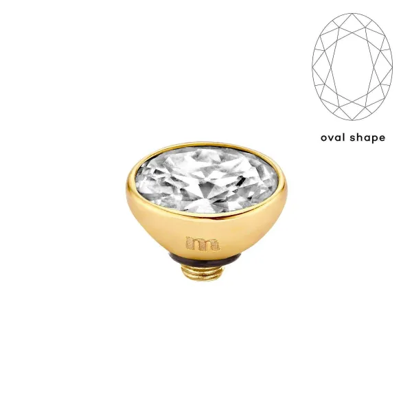 Steentjes>Melano Jewelery Melano Twisted Rounded Oval Steentje