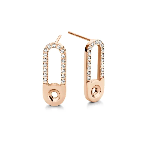 Oorbellen>Melano Jewelery Melano Twisted Tedd Cz Oorbellen
