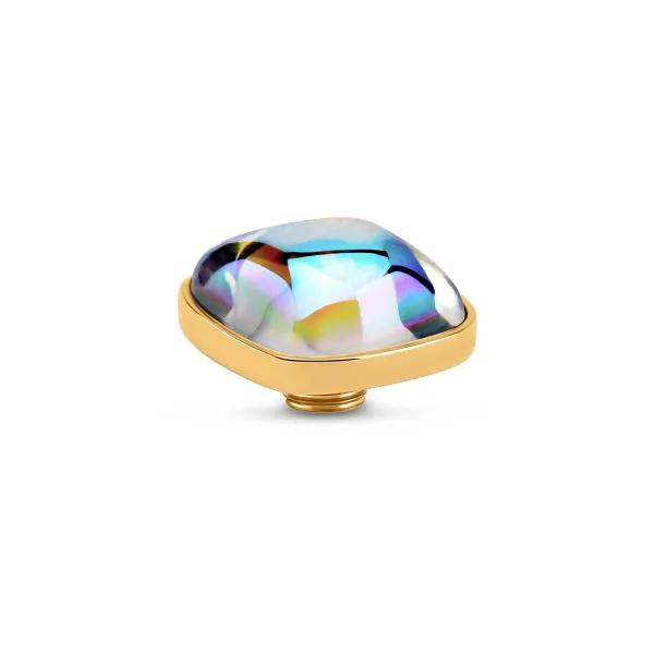Steentjes>Melano Jewelery Melano Vivid Bulb Square Steentje